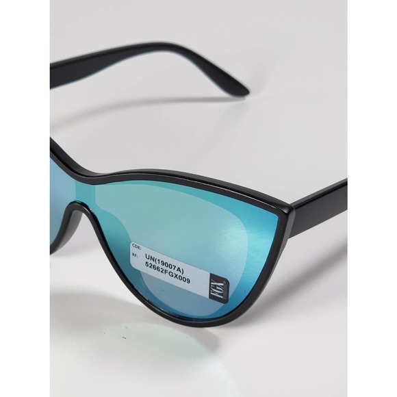 Foster Grant Full Butterfly / Cat Eye Frame Blue Mirrored Sunglasses 52662FGX009 - Picture 8 of 11